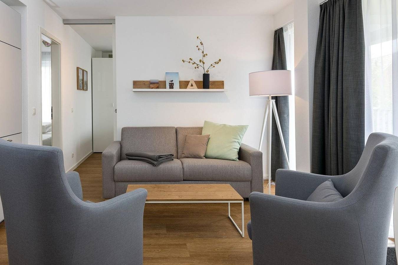 Strandnahes Apartment mit Balkon inkl. Parkplatz, Schwimmbad- & Saunanutzung
