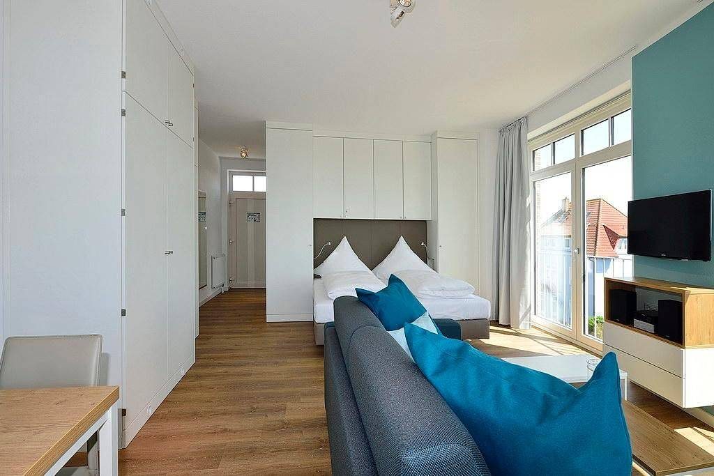Modernes Apartment am Meer mit Westbalkon, Meerblick und Saunabereich im Haus! — Bild 3