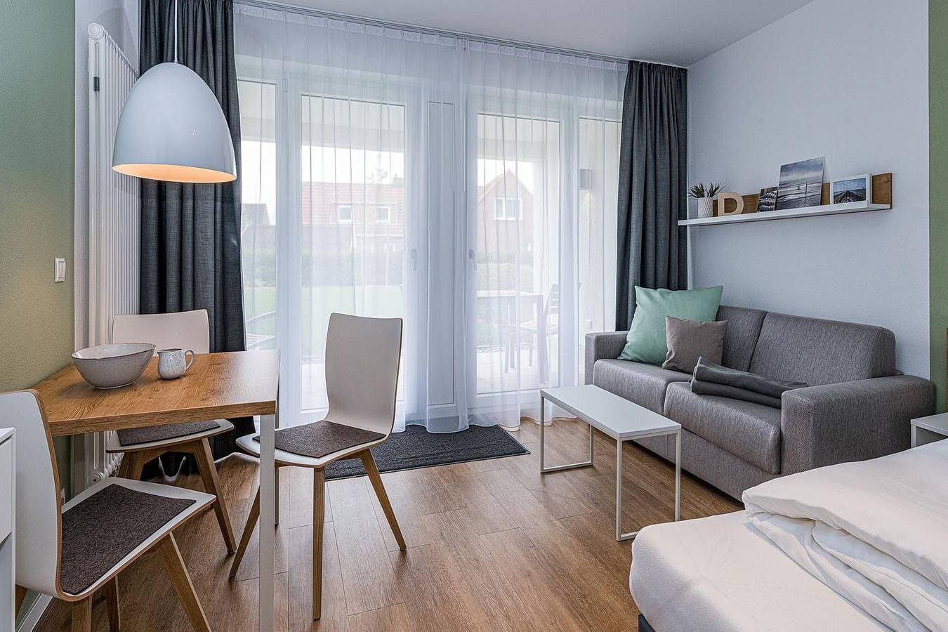 Apartment nahe der Nordsee mit Terrasse, Parkplatz, Schwimmbad- & Saunanutzung