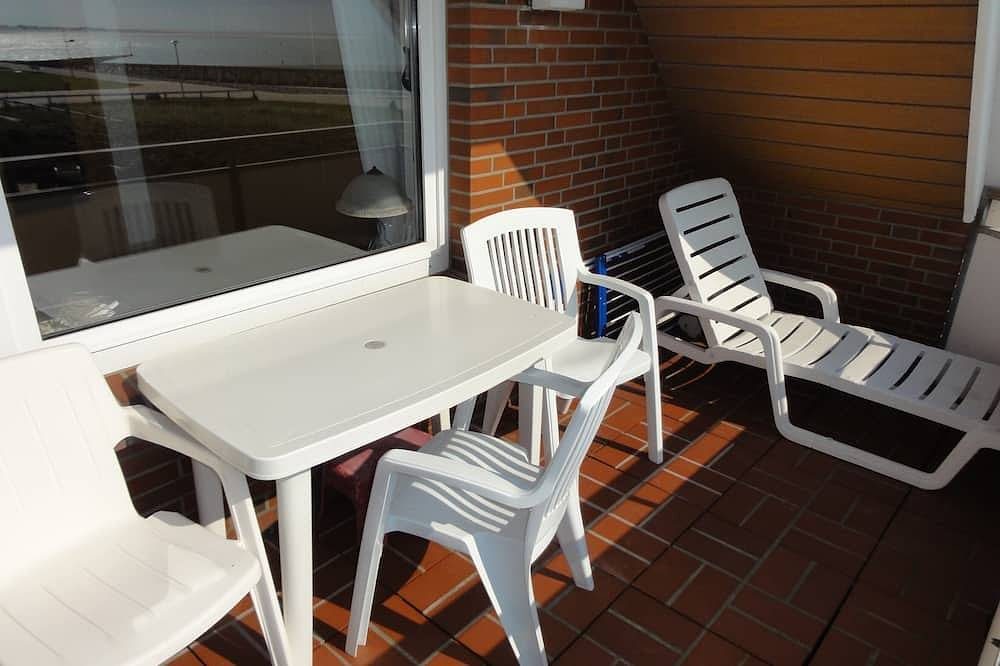 Fw mit Meerblick auf die Robbenbänke von Norderney, geschützter Südwestbalkon — Bild 4