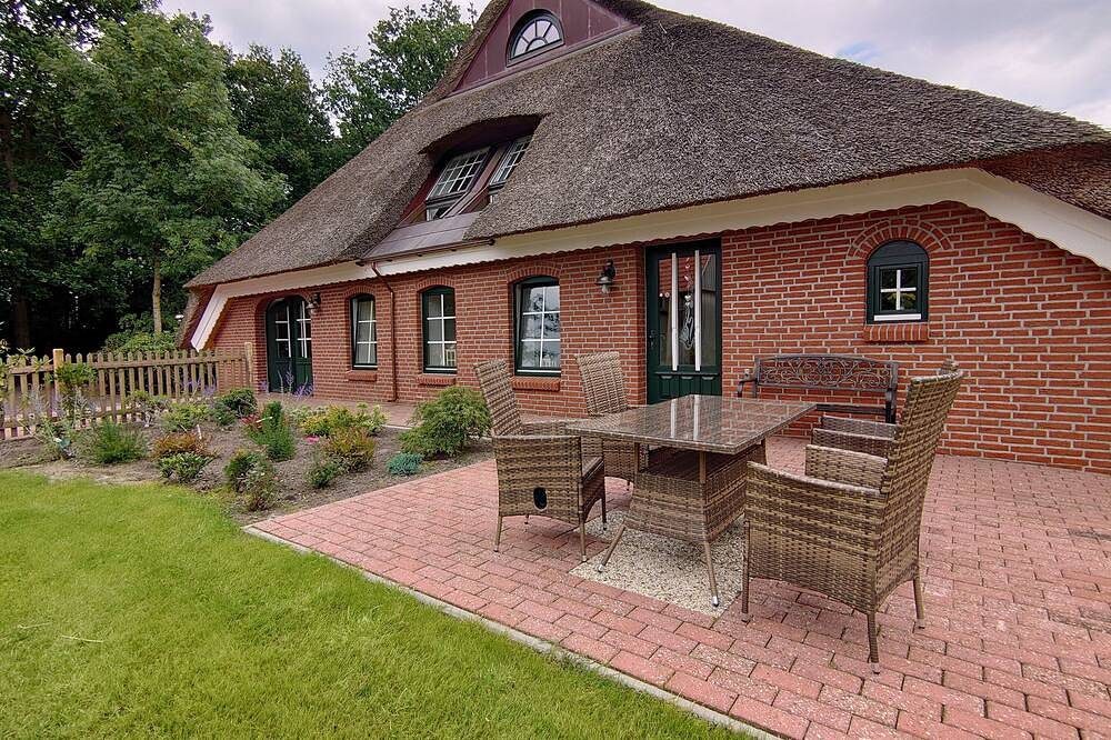 Reetdach Ferienwohnung De Tuun -  Landhaus Lübbertsfehn Ostfriesland Nordsee — Bild 3