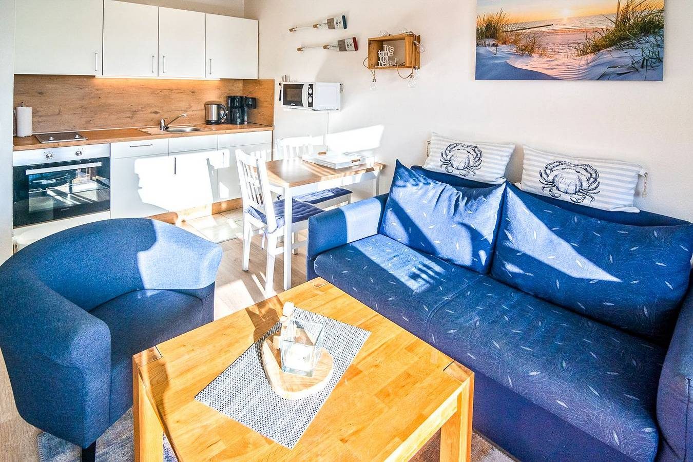 Niedliche Oberwohnung Lüttje Nest mit Blick auf den Kanal — Bild 2