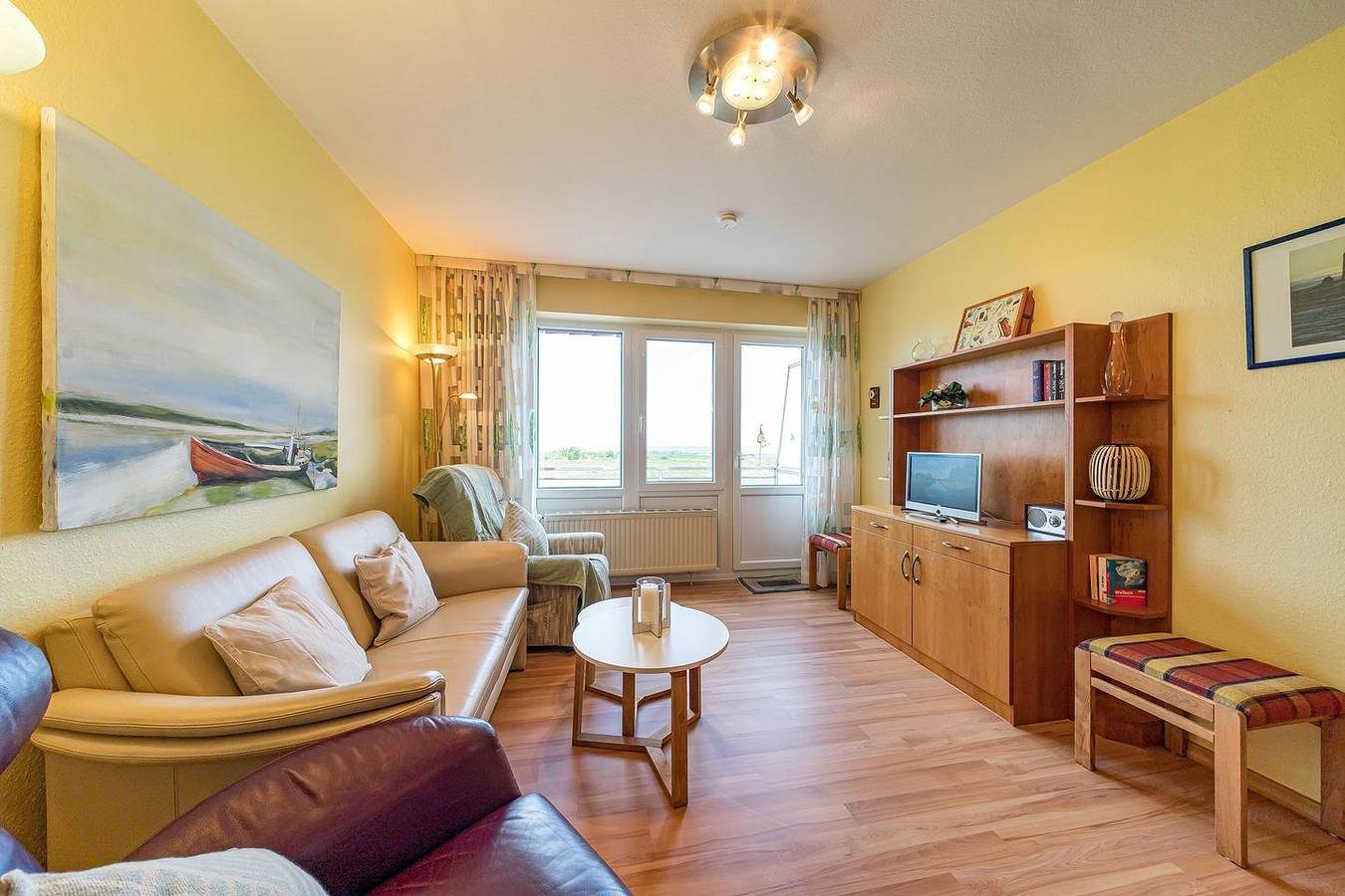 Maisonette-Ferienwohnung am Nordseestrand mit Balkon und Blick zum Deich & Meer — Bild 2