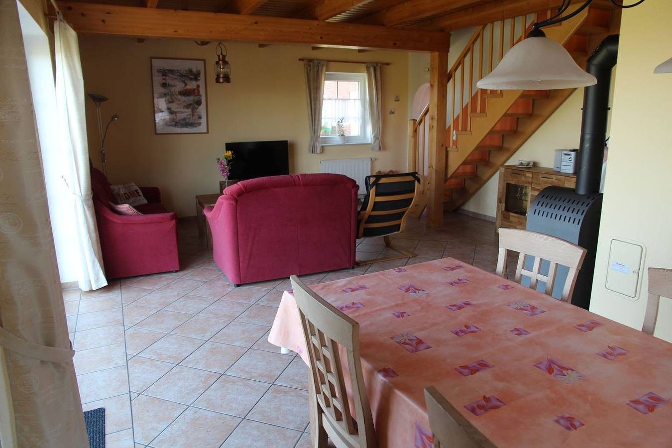 Ferienhaus (100qm) für 6 Personen + Hund mit Garten und Kamin am Wasser — Bild 5