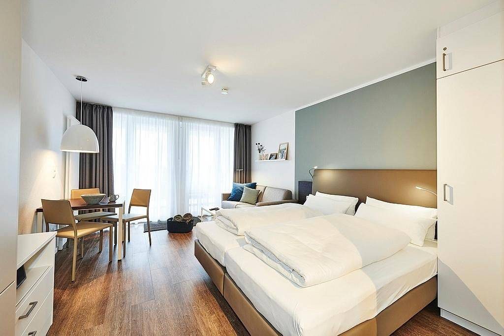 1-Zimmer Apartment in Strandnähe mit Balkon und inkl. Schwimmbad- & Saunanutzung