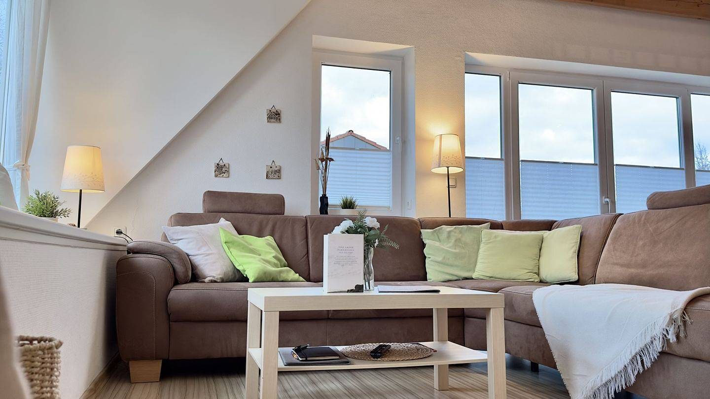 "Harlebrise: Naturidyll für 6 – Balkon, 90qm, Grünblick!"