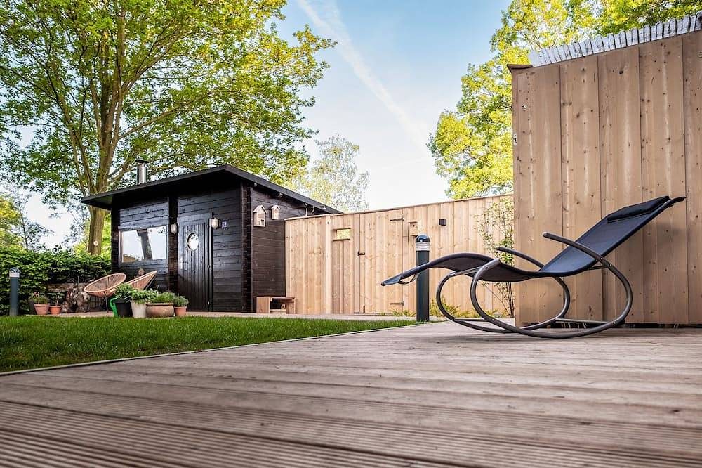 Gemütliches Ferienhaus mit Kaminofen + Saunahaus im Garten \/ Hunde willkommen — Bild 2