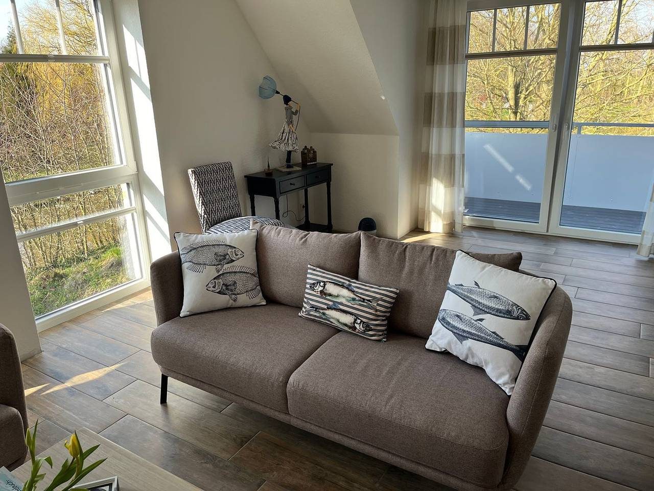 Neue Ferienwohnung (80qm) für 4 Personen mit Balkon, Infrarotkabine am Wasser — Bild 3
