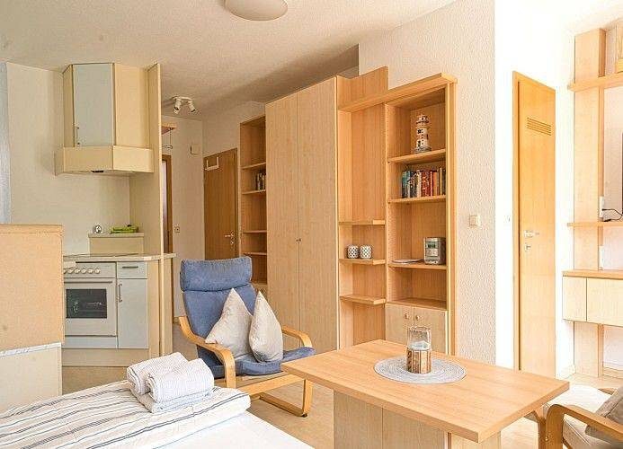 Sandfloh - ruhig gelegenes Appartement mit Terrasse und Strandkorb