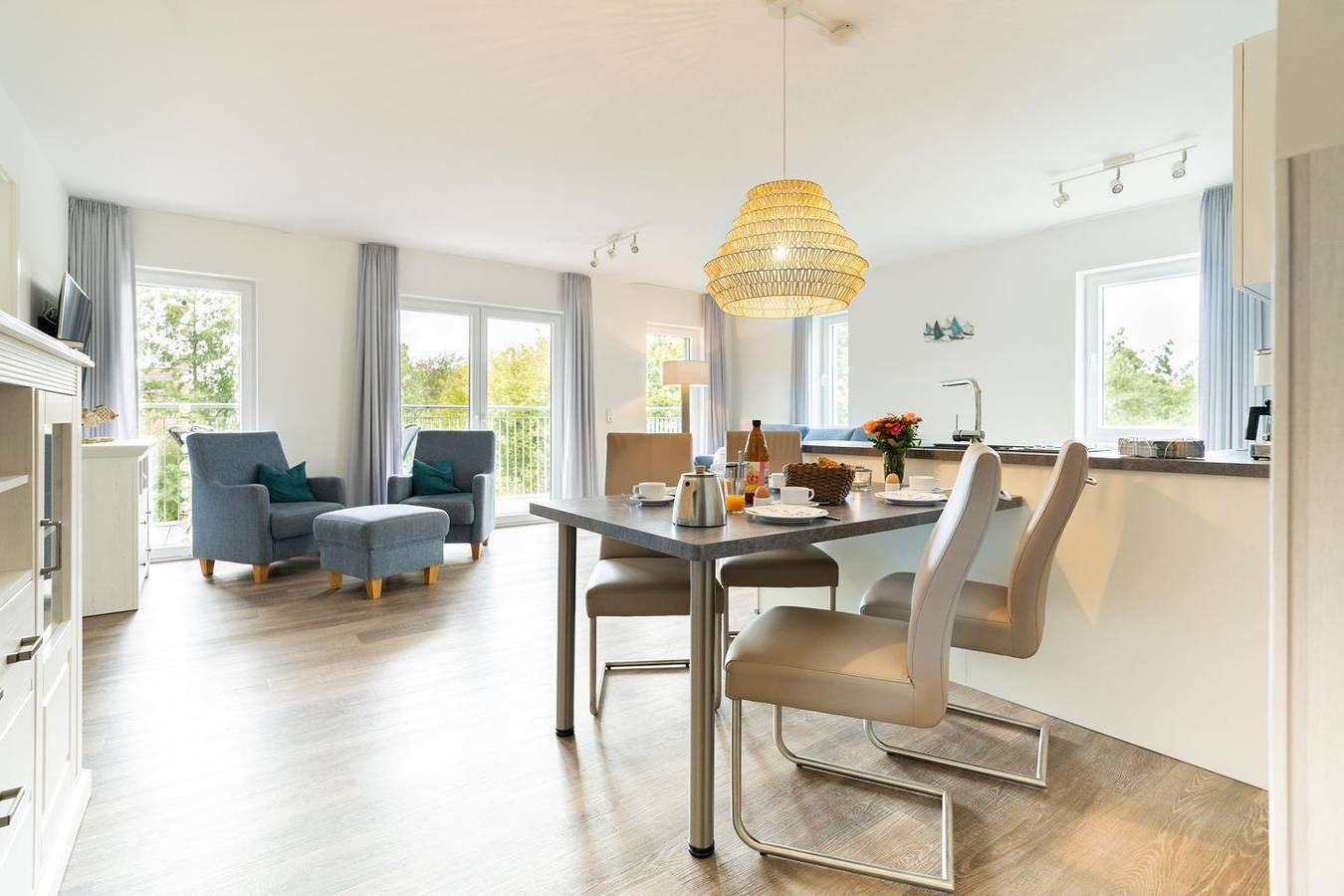 Großzügige Ferienwohnung mit Sauna und Küche an der Nordsee – Familienurlaub pur