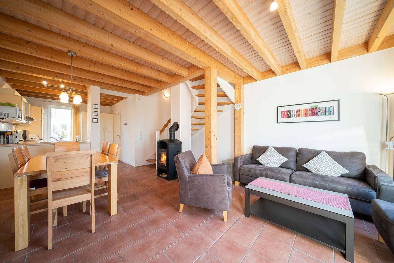 Top-Ferienhaus am Deich mit Terrasse am Wasser, Balkon, Sauna, Kamin & Hot Tub — Bild 5