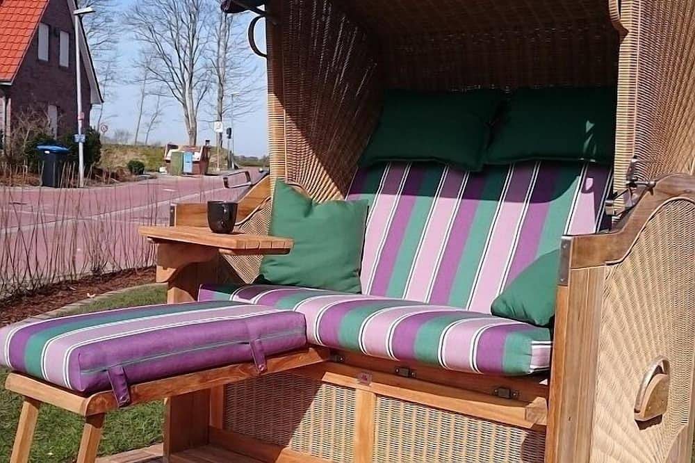 Schönes Ferienhaus (75qm) für 4 Personen mit Garten und Privatstrand am Badesee — Bild 3