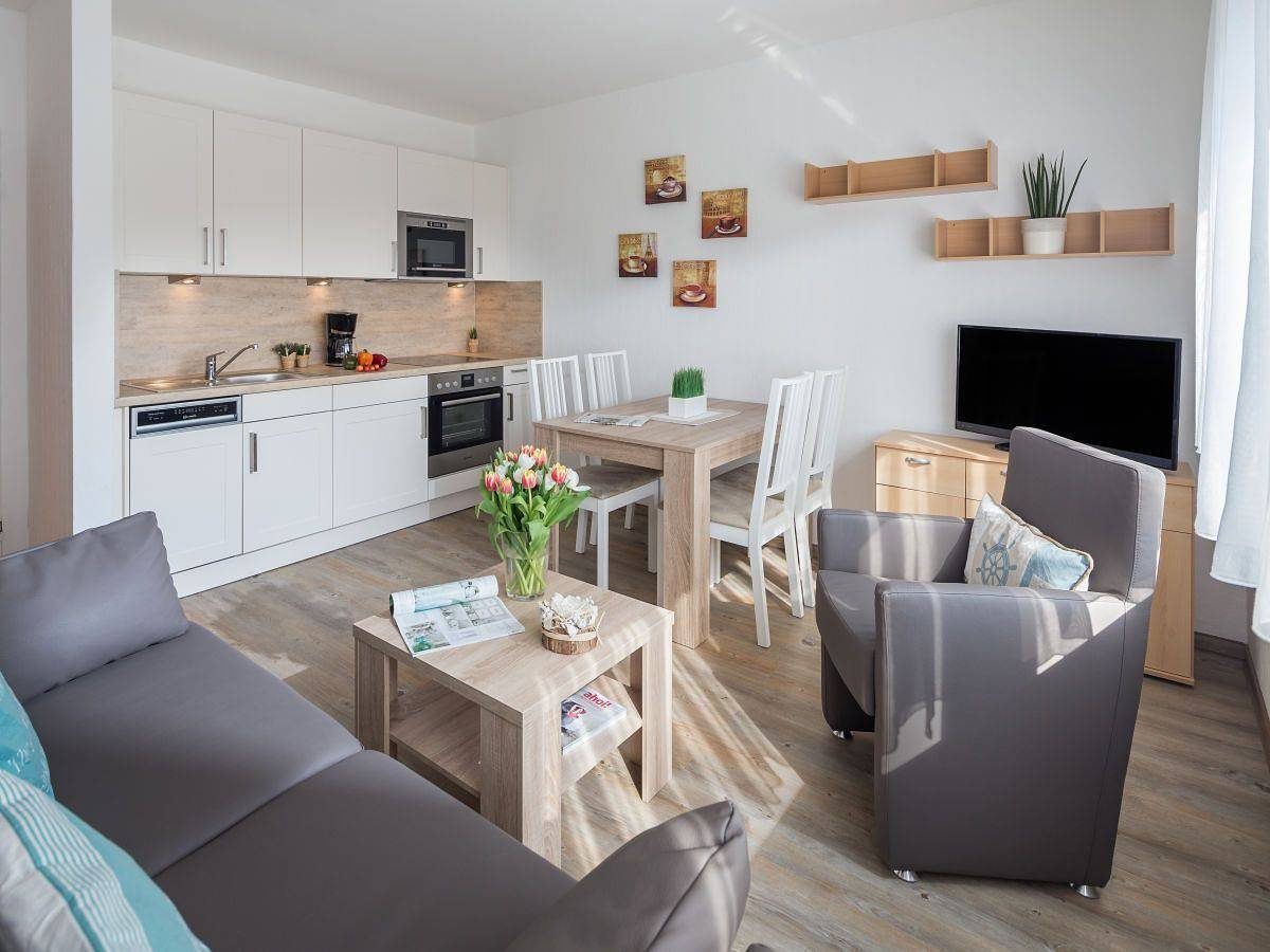 2-Raum Fewo (Nora 3) für 1-4 Personen befindet sich in der 1. Etage des Hauses.