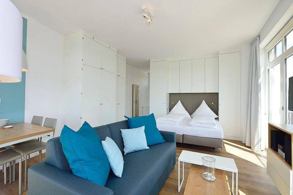 Modernes Apartment am Meer mit Westbalkon, Meerblick und Saunabereich im Haus! — Bild 4
