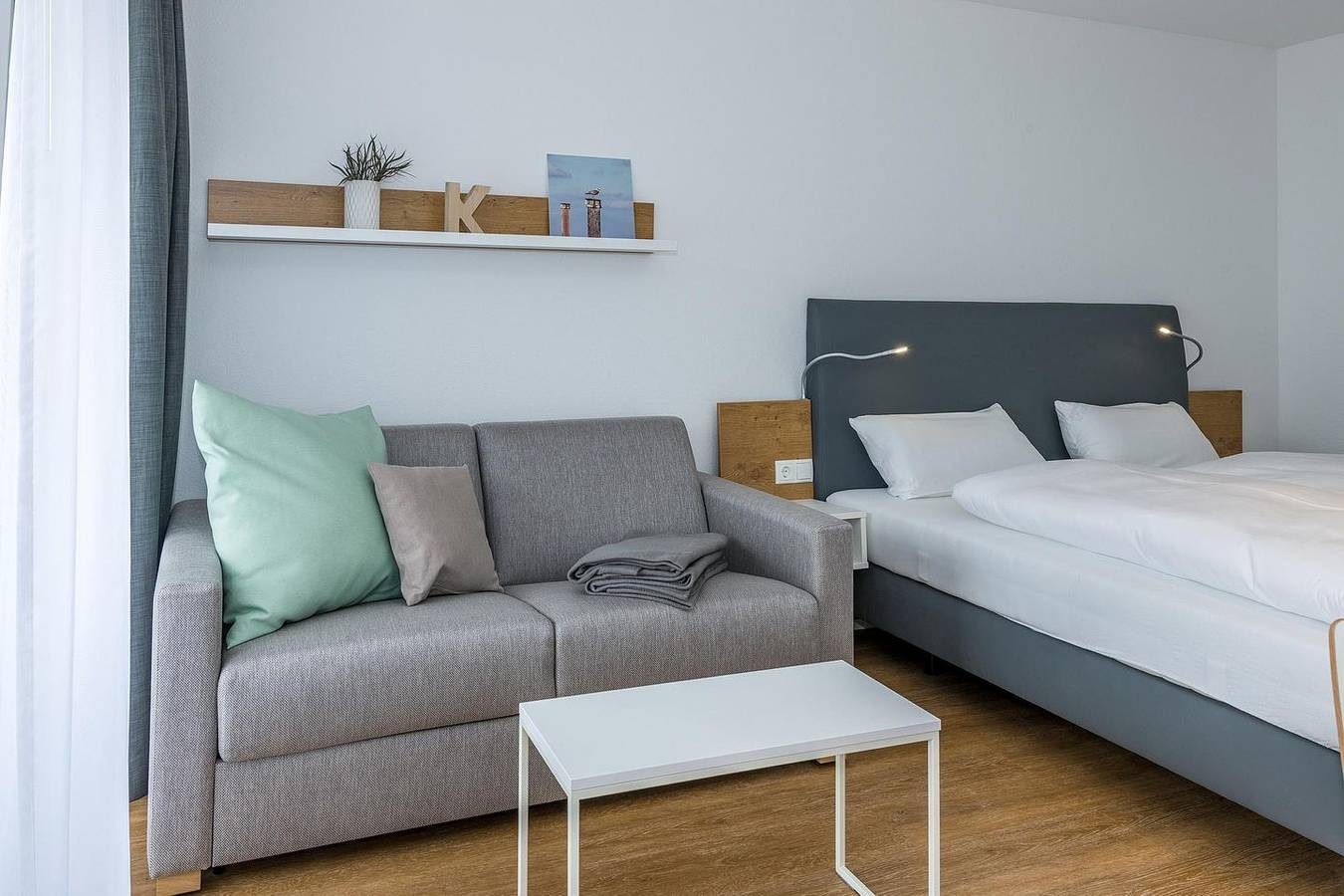 1-Zimmer-Apartment, strandnah, mit Balkon, Parkplatz, Schwimmbad- & Saunanutzung — Bild 5