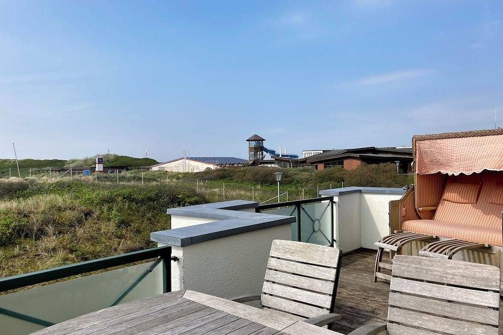 Herrliche Terrasse in Strandnähe mit eigener Sauna