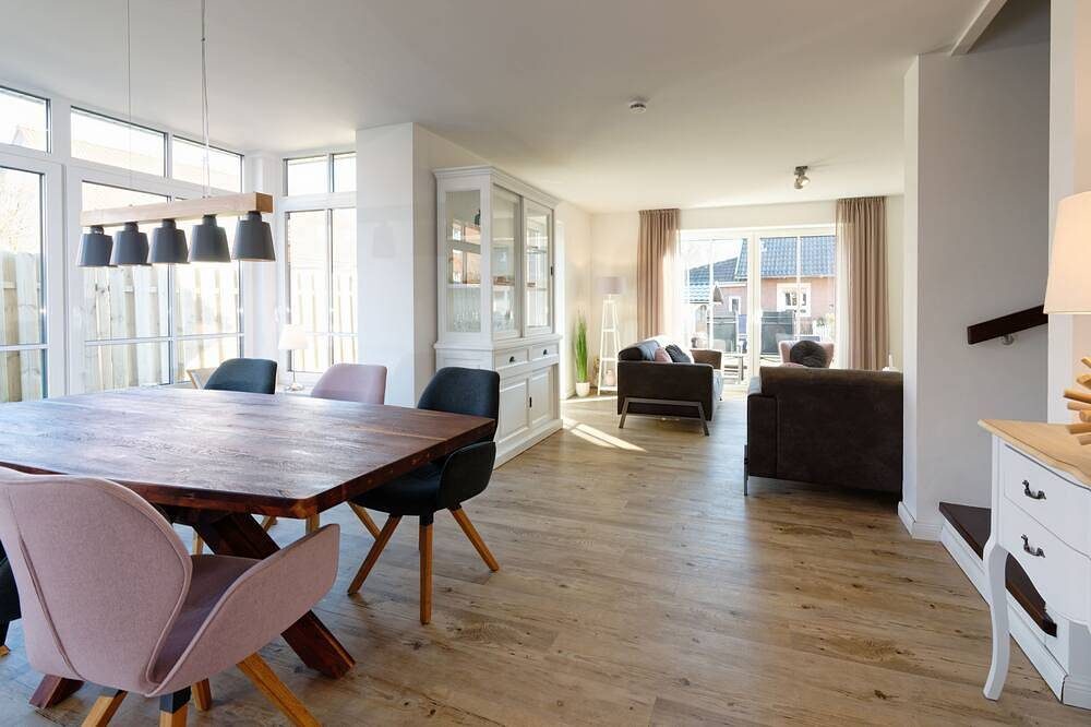 Kinderfreundliche Ferienhaus mit Bollerwagen, 300m zum Strand
