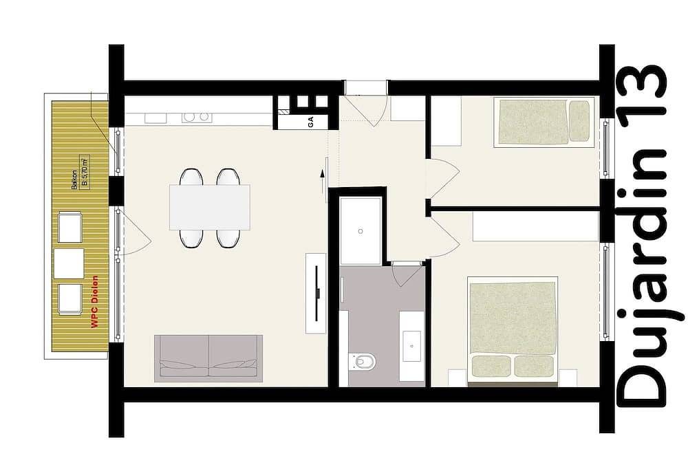 Ferienwohnung 13 im Haus Dujardin — Bild 4