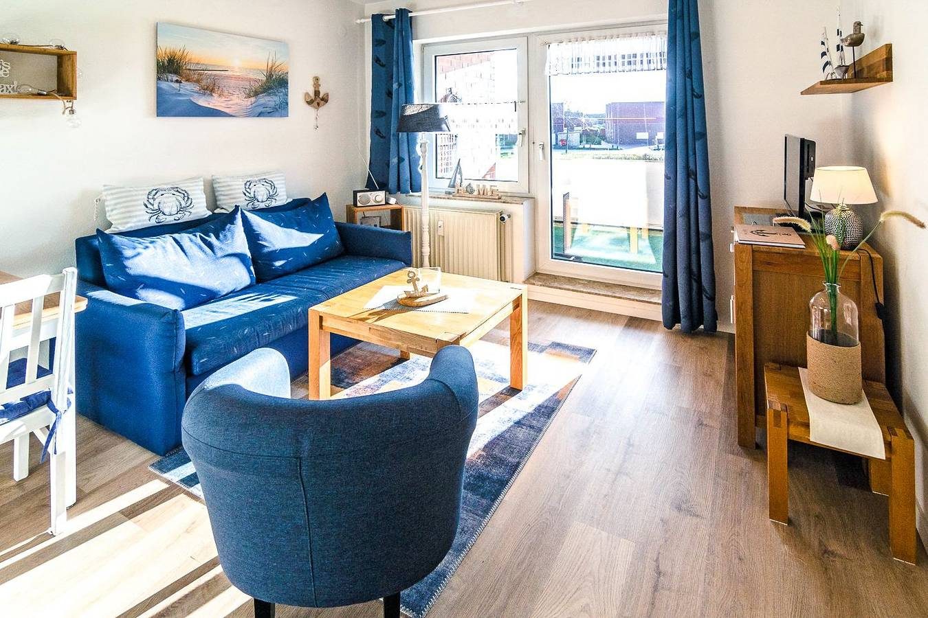Niedliche Oberwohnung Lüttje Nest mit Blick auf den Kanal