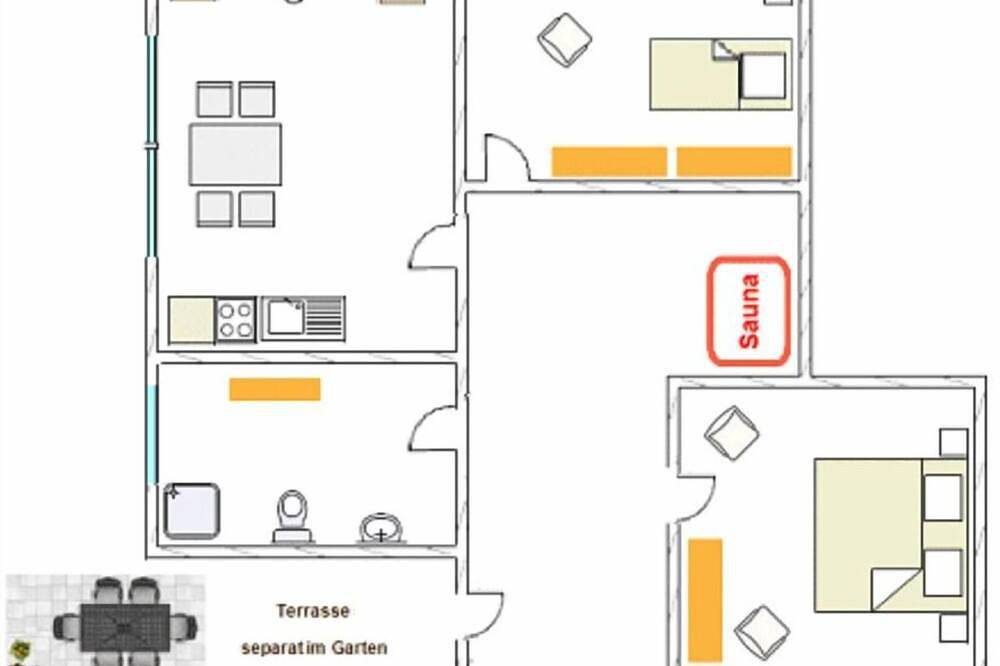 Ferienwohnung -9- im  Appartementhaus Uhlenkamp am Langeooger Ortsrand — Bild 5