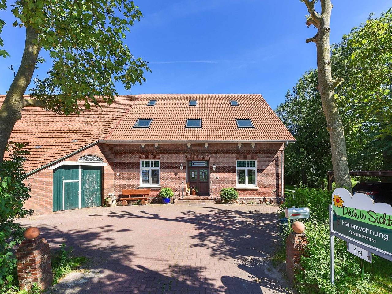 Ferienhof Deich in Sicht in Westbense