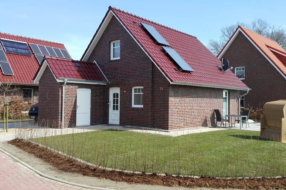 Schönes Ferienhaus (75qm) für 4 Personen mit Garten und Privatstrand am Badesee — Bild 2