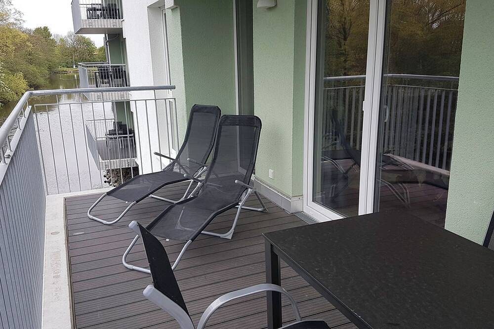 Apartment mit 2 Schlafzimmern, offener Küche, Wohnbereich und Wellnessbad. — Bild 2
