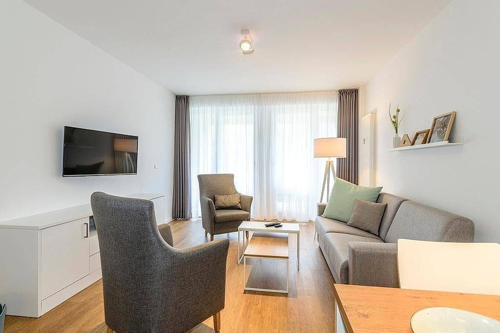 Ferienapartment mit Terrasse inkl. freier Nutzung von Saunabereich & Schwimmbad — Bild 5