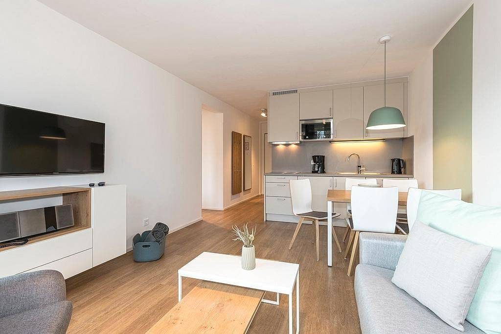 Helles Familienapartment in Strandnähe mit sonniger Loggia & Sauna im Haus! — Bild 4