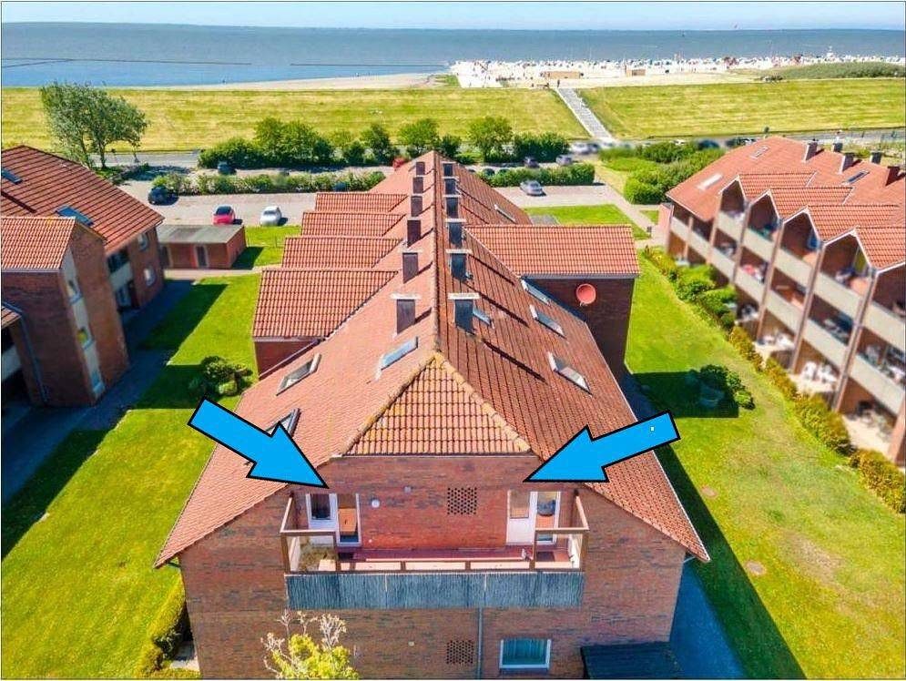 Ferienwohnung Deichlage Norddeich Norden – Deichblick
