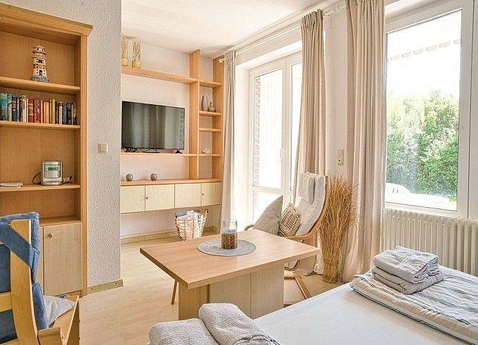 Sandfloh - ruhig gelegenes Appartement mit Terrasse und Strandkorb — Bild 4