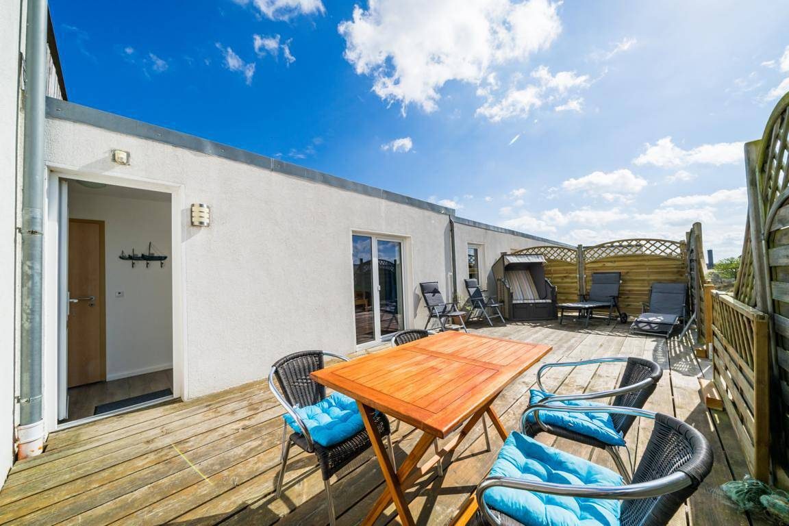 Ferienwohnung 'Ferienwohnug Strandflieder' mit Privatterrasse