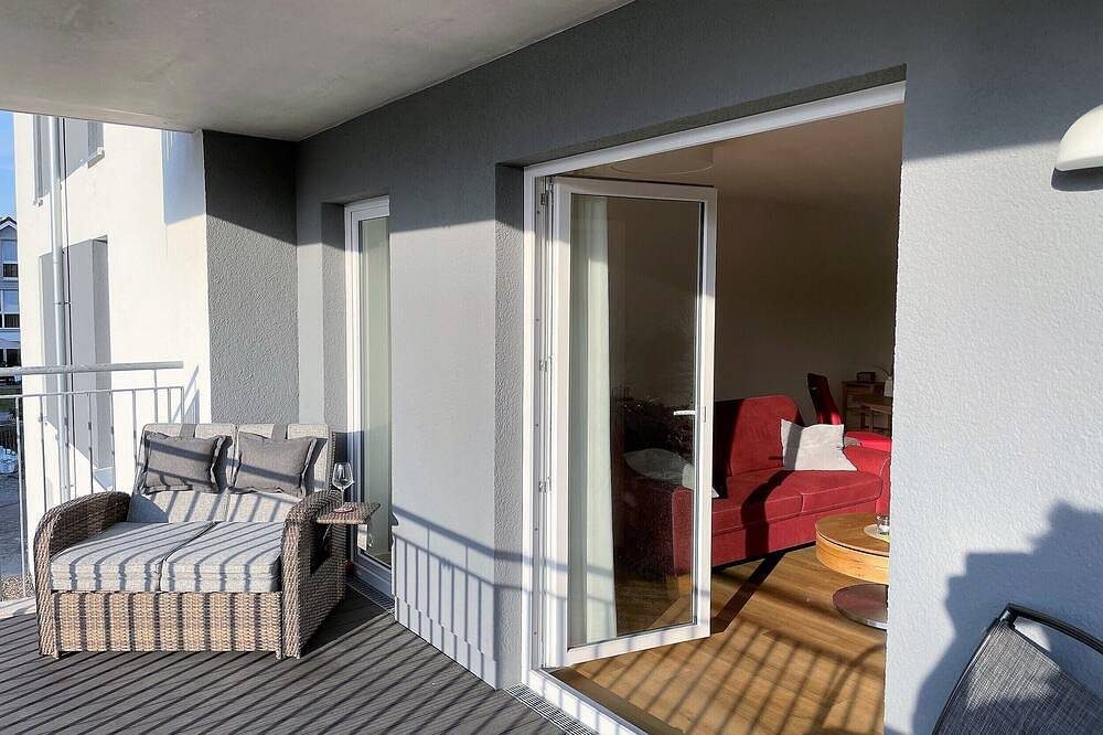 Moderne, hochwertige Ferienwohnung, Sauna, großer Balkon, strandnah — Bild 4