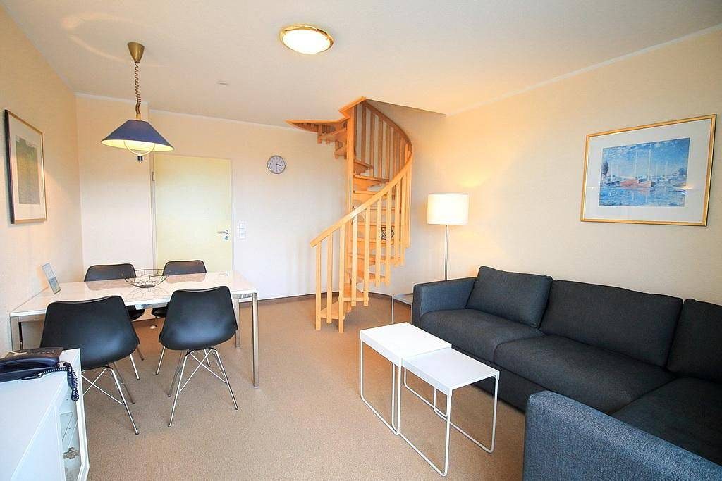 Maisonette-Ferienwohnung an der Nordsee mit Balkon und direktem Strandzugang
