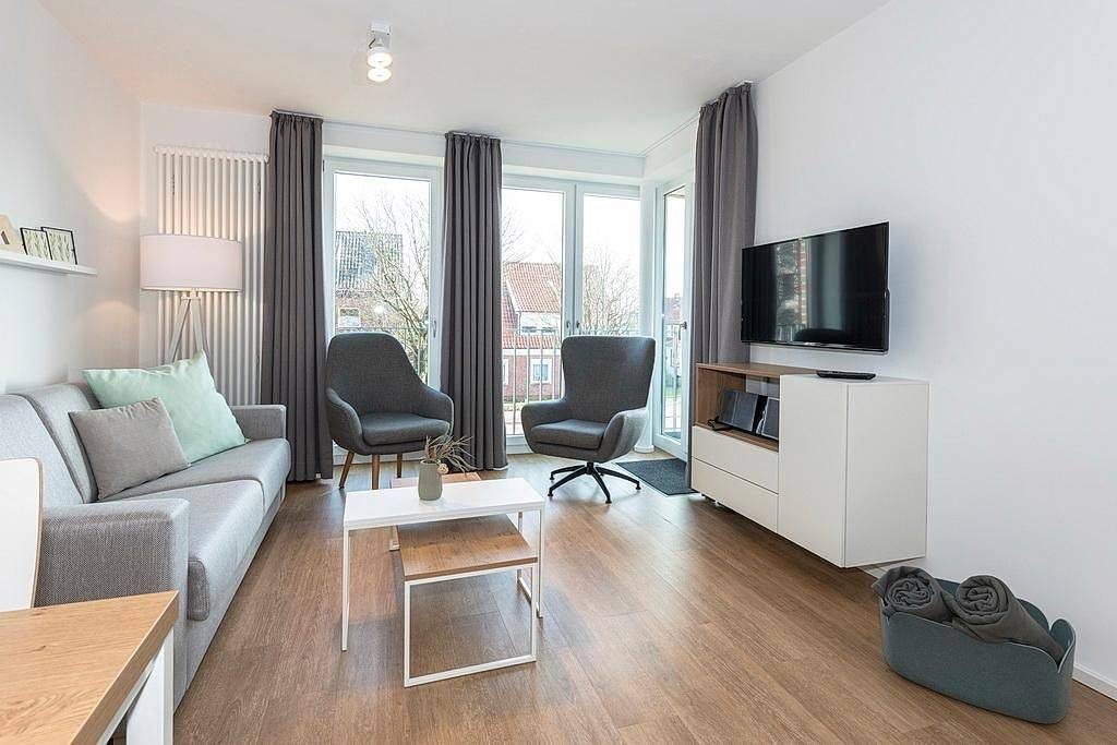 Helles Familienapartment in Strandnähe mit sonniger Loggia & Sauna im Haus! — Bild 2