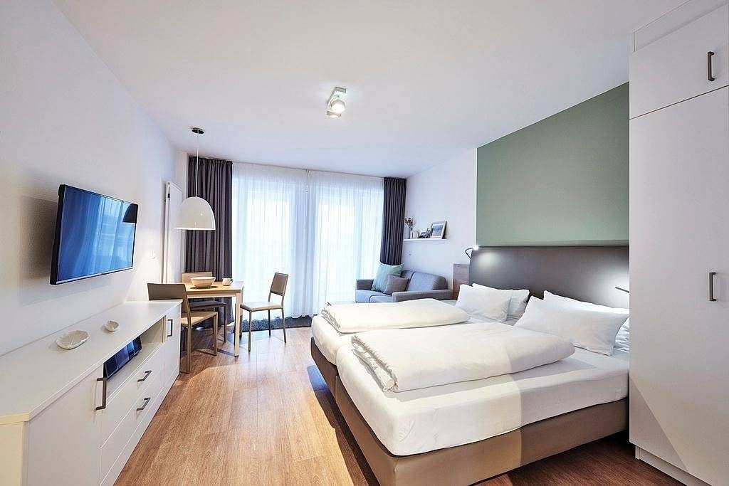 1-Zimmer Apartment nahe der Nordsee mit Balkon inkl. Schwimmbad- & Saunanutzung